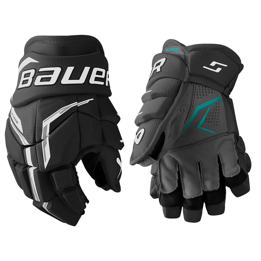 Bauer Supreme F50 PRO Junior Hockeyhanske Svart