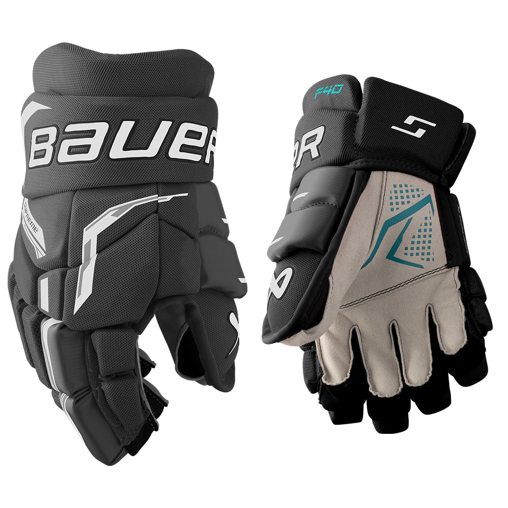 Bauer Supreme F40 Junior Hockeyhanske Svart