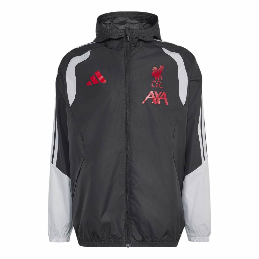 Adidas Liverpool FC Tiro Allværsjakke 26/27 Sort/Grå