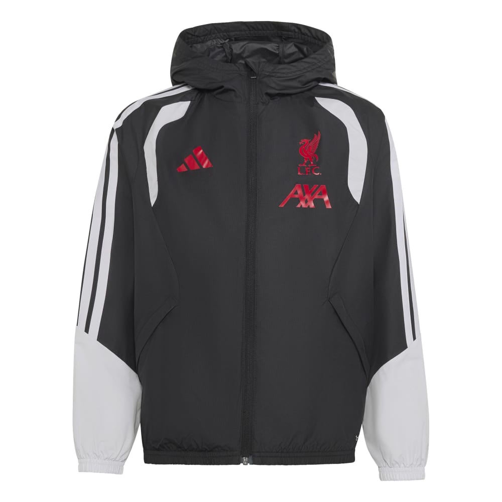Adidas Liverpool FC Tiro Allværsjakke 26/27 Barn Sort/Grå