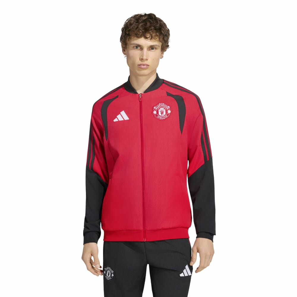 Adidas Manchester United Tiro Presentation Fotballjakke 26/27 Rød/Sort