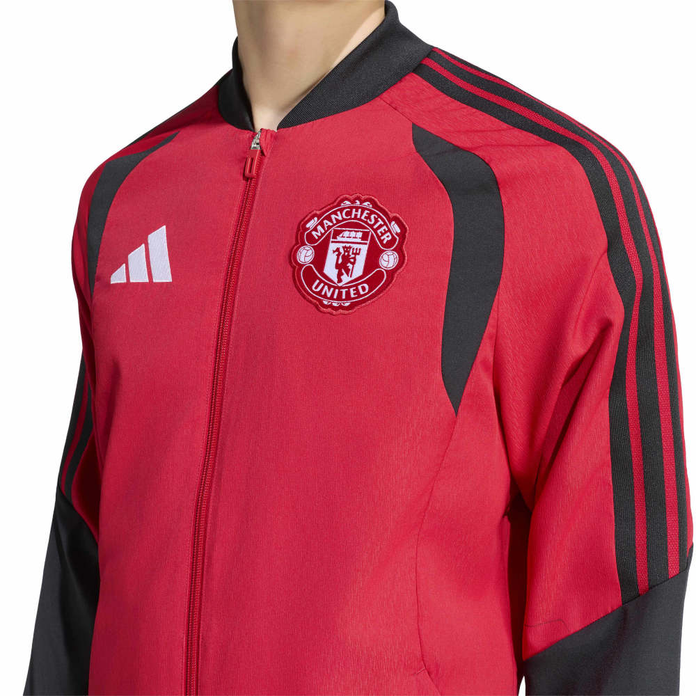 Adidas Manchester United Tiro Presentation Fotballjakke 26/27 Rød/Sort
