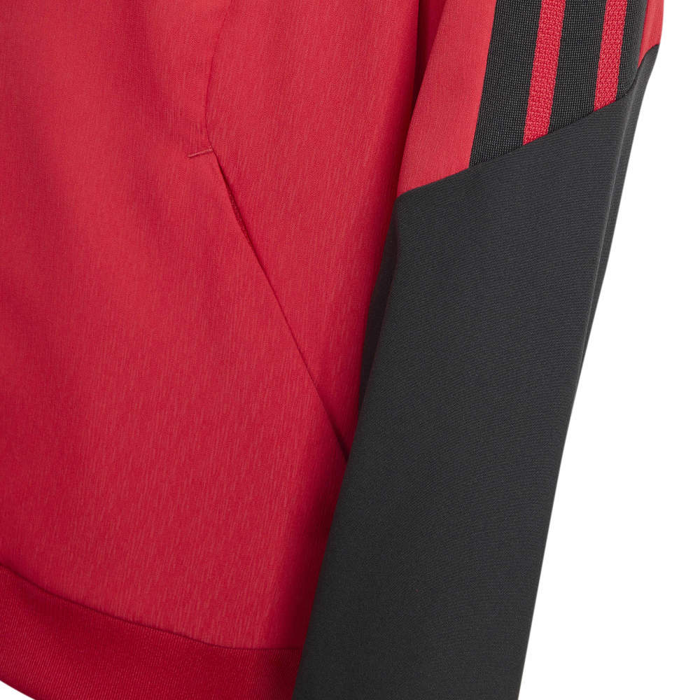 Adidas Manchester United Tiro Presentation Fotballjakke 26/27 Barn Rød/Sort