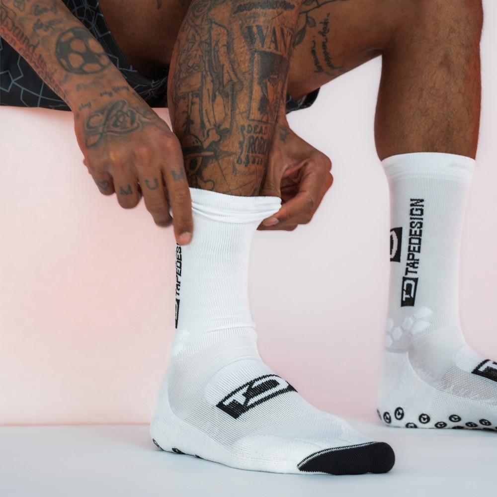 TAPEDESIGN Active Pro Fotballstrømper Hvit
