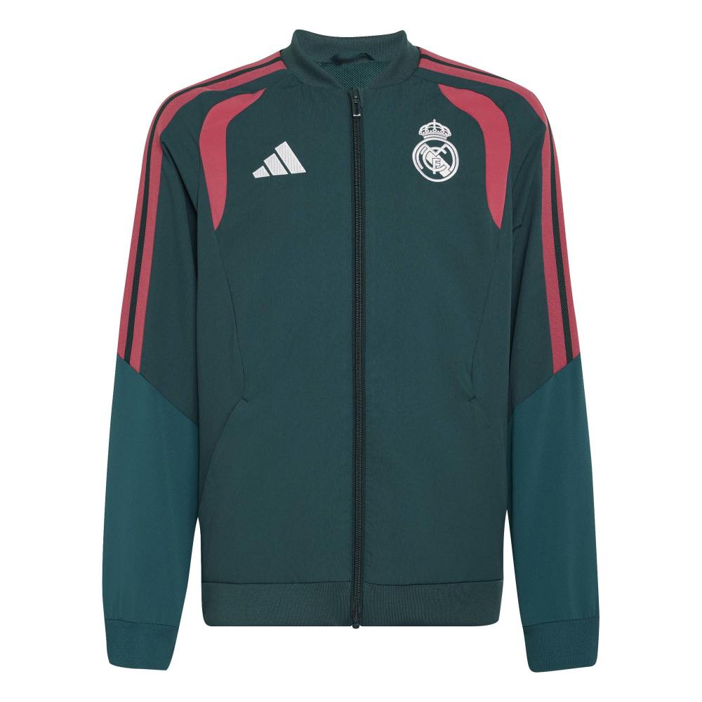 Adidas Real Madrid Tiro Presentation Fotballjakke 26/27 Barn Grønn/Rosa