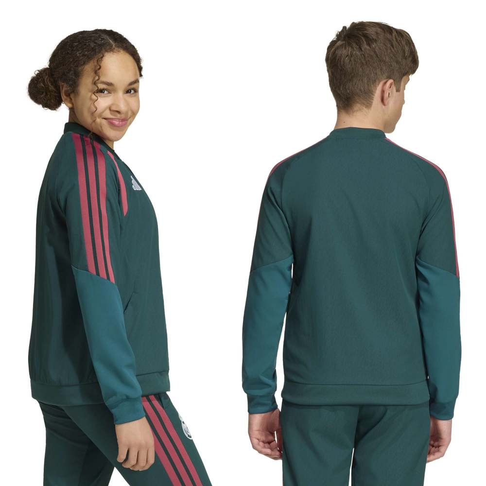 Adidas Real Madrid Tiro Presentation Fotballjakke 26/27 Barn Grønn/Rosa