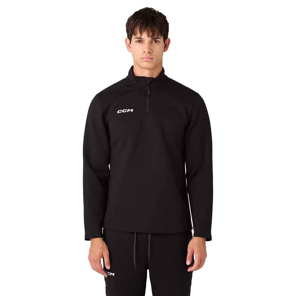 Ccm Team Locker Room 1/4 Zip Genser Svart