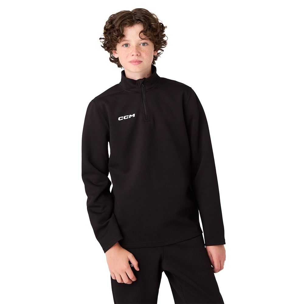 Ccm Team Locker Room 1/4 Zip Barn Genser Svart