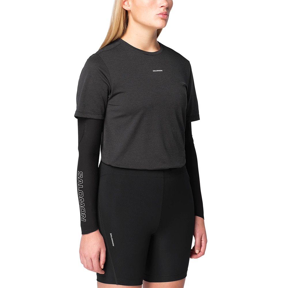 Salomon Shakeout Core T-skjorte Dame Sort