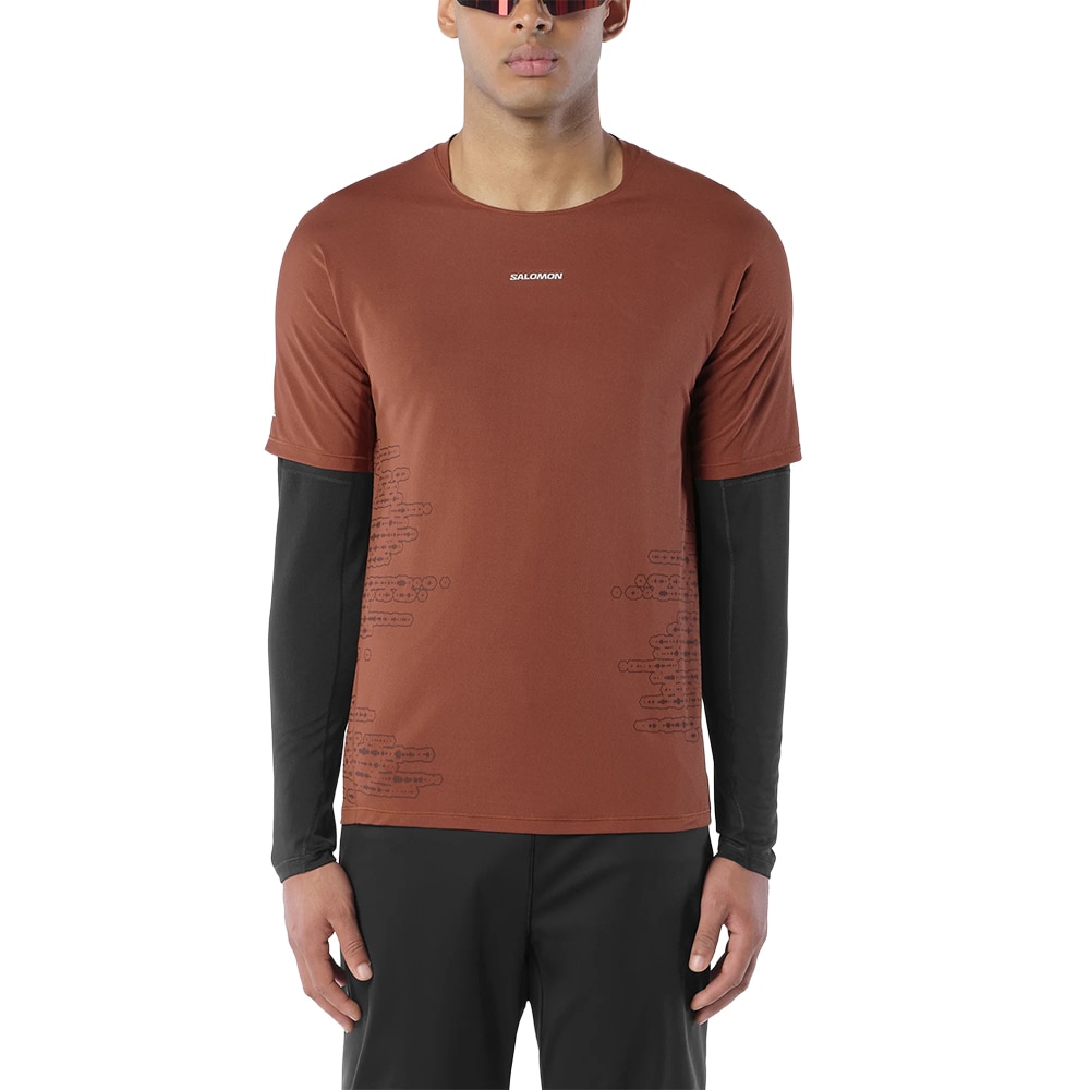 Salomon Sense Aero T-skjorte Herre Brun
