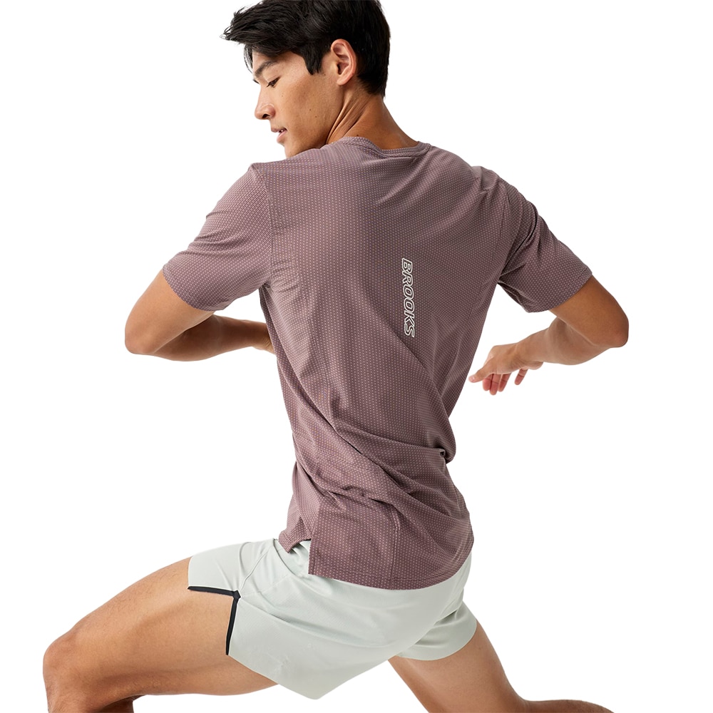 Brooks High Point Short Sleeve 2.0 T-skjorte Herre Grå