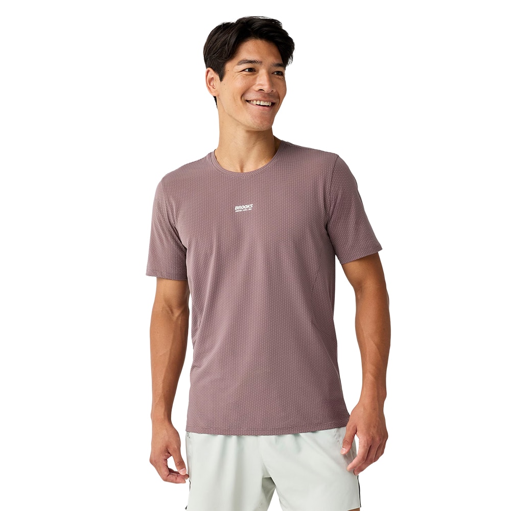 Brooks High Point Short Sleeve 2.0 T-skjorte Herre Grå