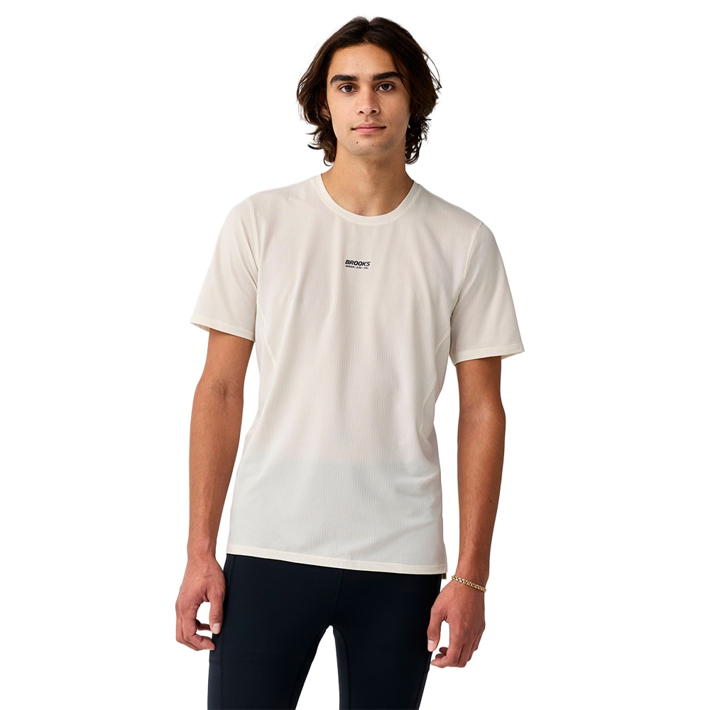 Brooks High Point Short Sleeve 2.0 T-skjorte Herre Hvit