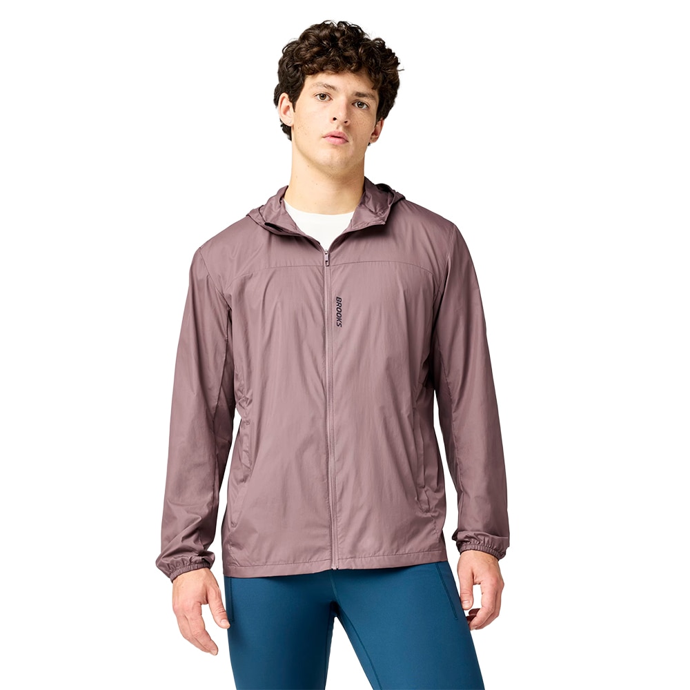 Brooks Canopy Packable Løpejakke Herre Burgunder