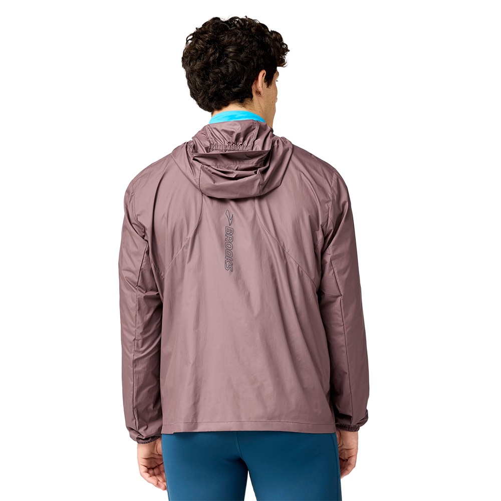 Brooks Canopy Packable Løpejakke Herre Burgunder