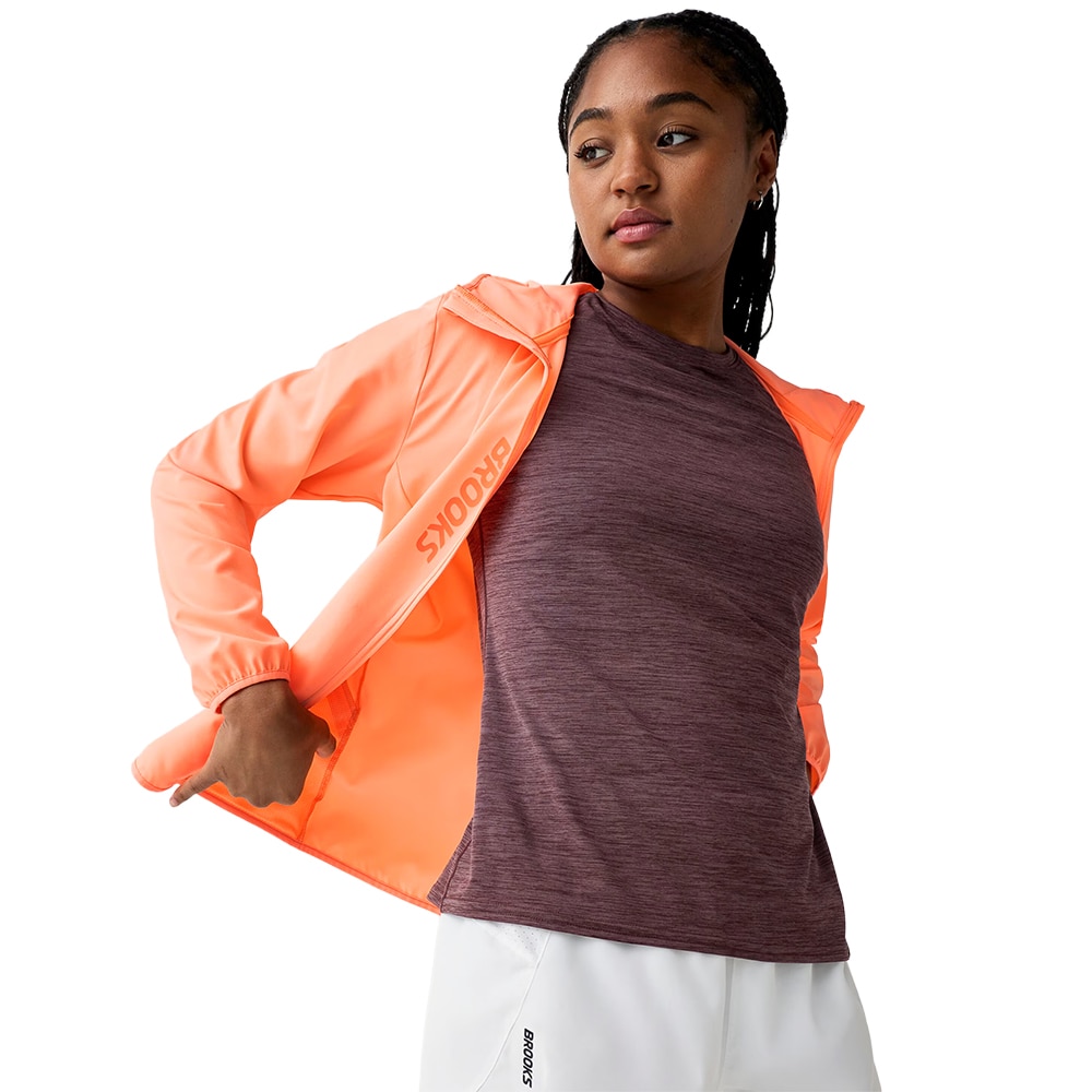 Brooks Canopy Jacket Løpejakke Dame Oransje