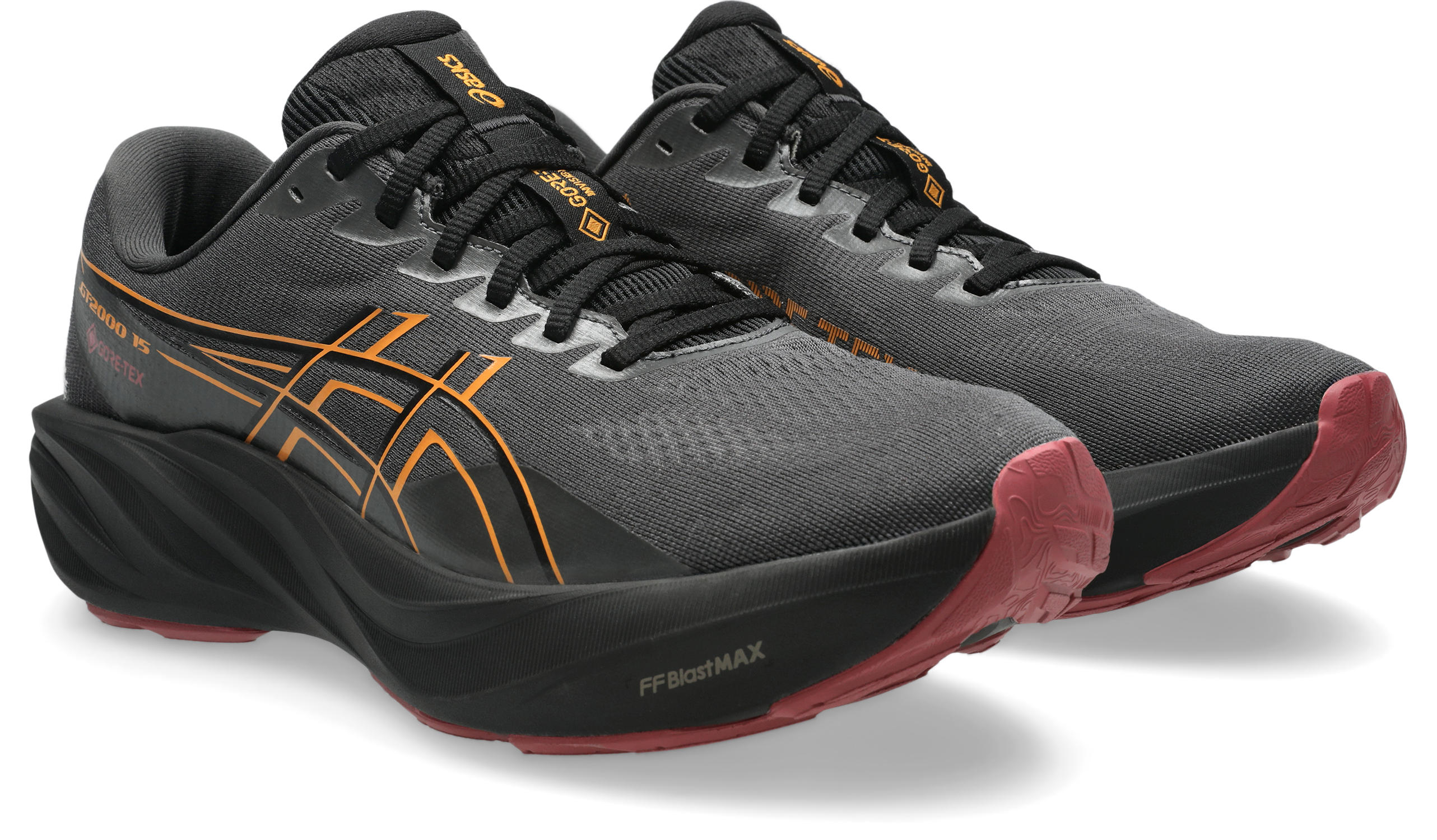Asics GT-2000 15 GTX Løpesko Herre Sort/Oransje