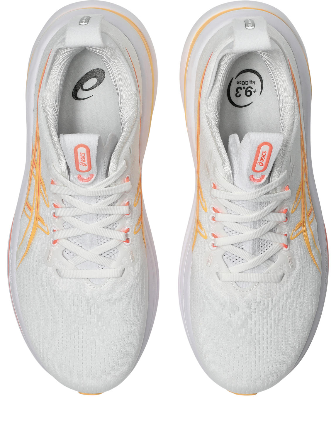 ASICS Gel-Nimbus 28 Løpesko Dame Hvit/Oransje