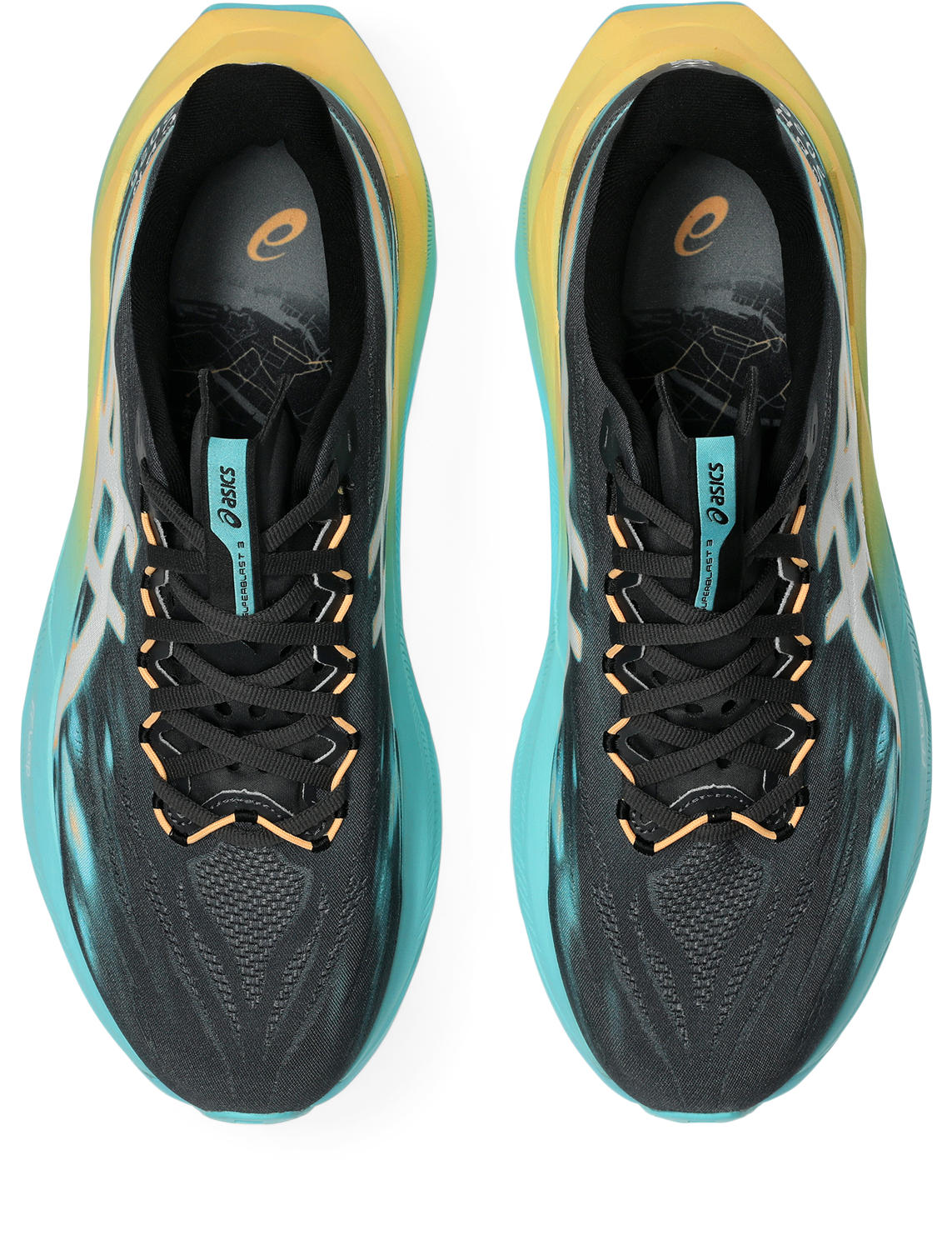 Asics SUPERBLAST 3 Løpesko Sort/Turkis