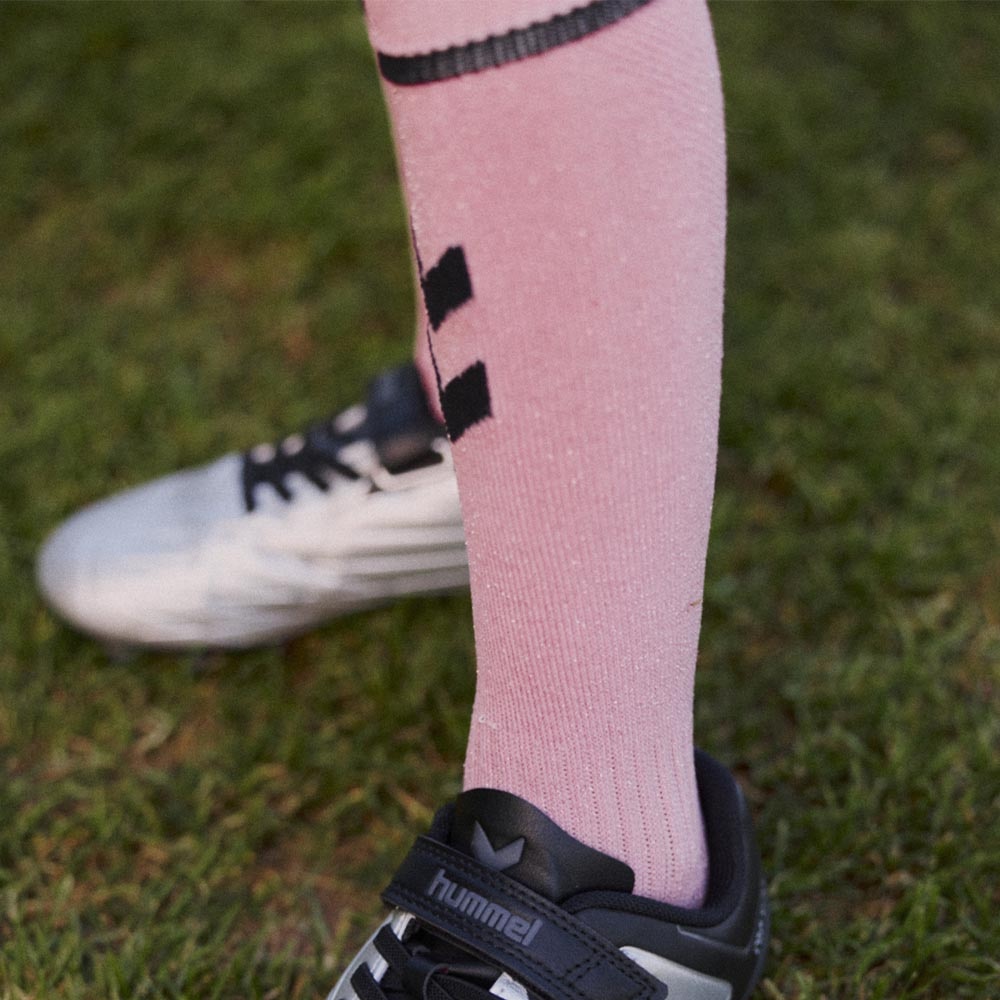Hummel Core Shimmer Fotballstrømper Barn Rosa/Sort