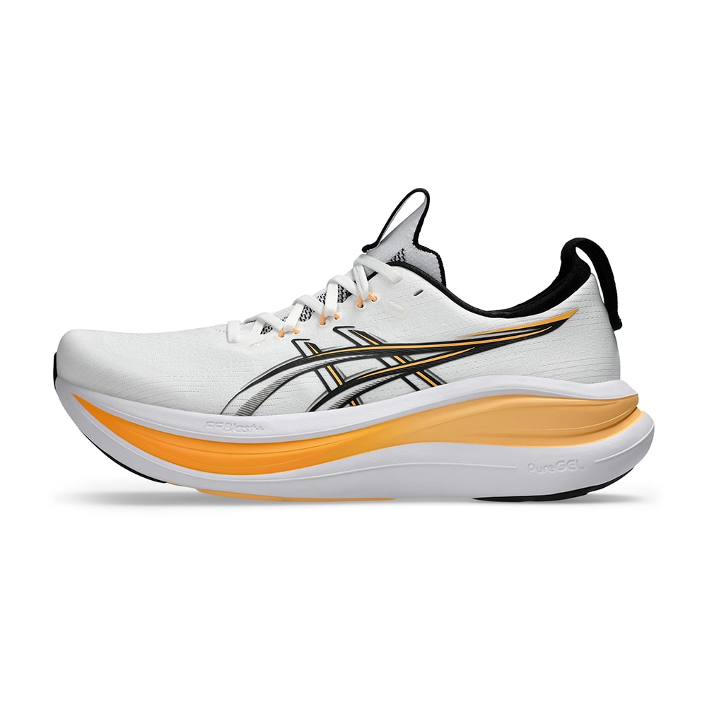 Asics Gel-Nimbus 28 Løpesko Herre Lys Hvit/Oransje
