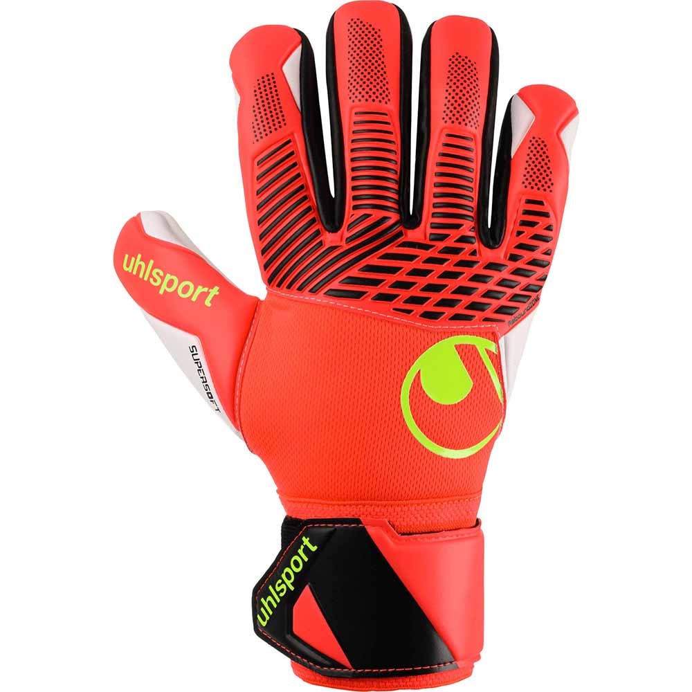 Uhlsport FM Supersoft HN Keeperhansker Rød/Hvit/Gul