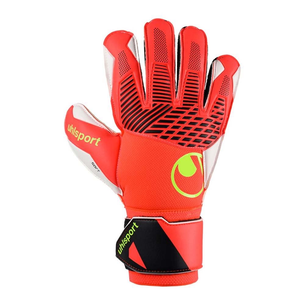 Uhlsport FM ZNE Soft Pro Keeperhansker Rød/Hvit/Gul /
