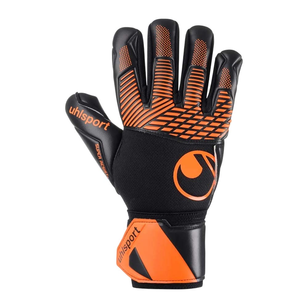 Uhlsport FM ZNE Super Resist+ HN Keeperhansker Sort/Oransje
