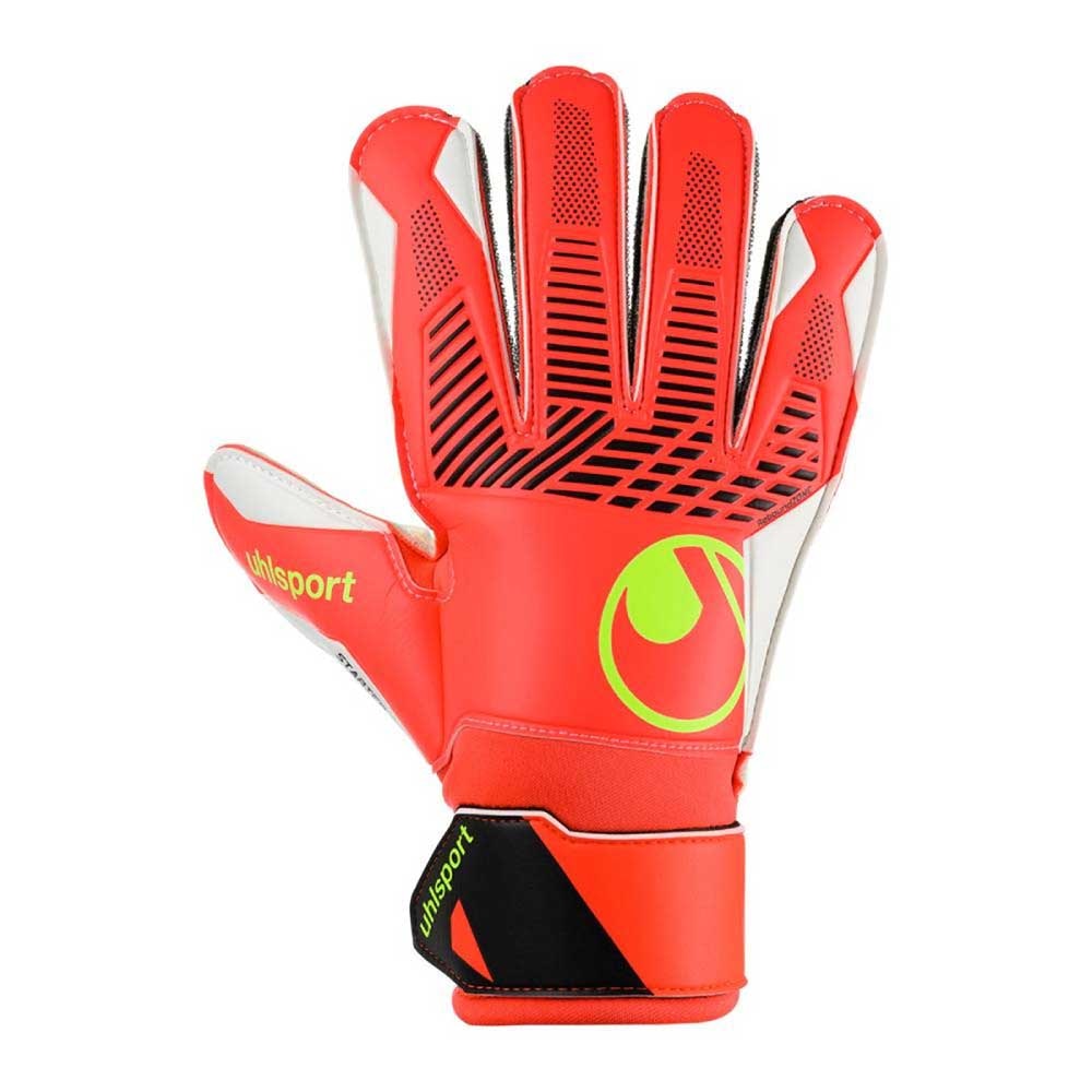 Uhlsport FM Starter Soft Keeperhansker Barn Rød/Hvit/Gul