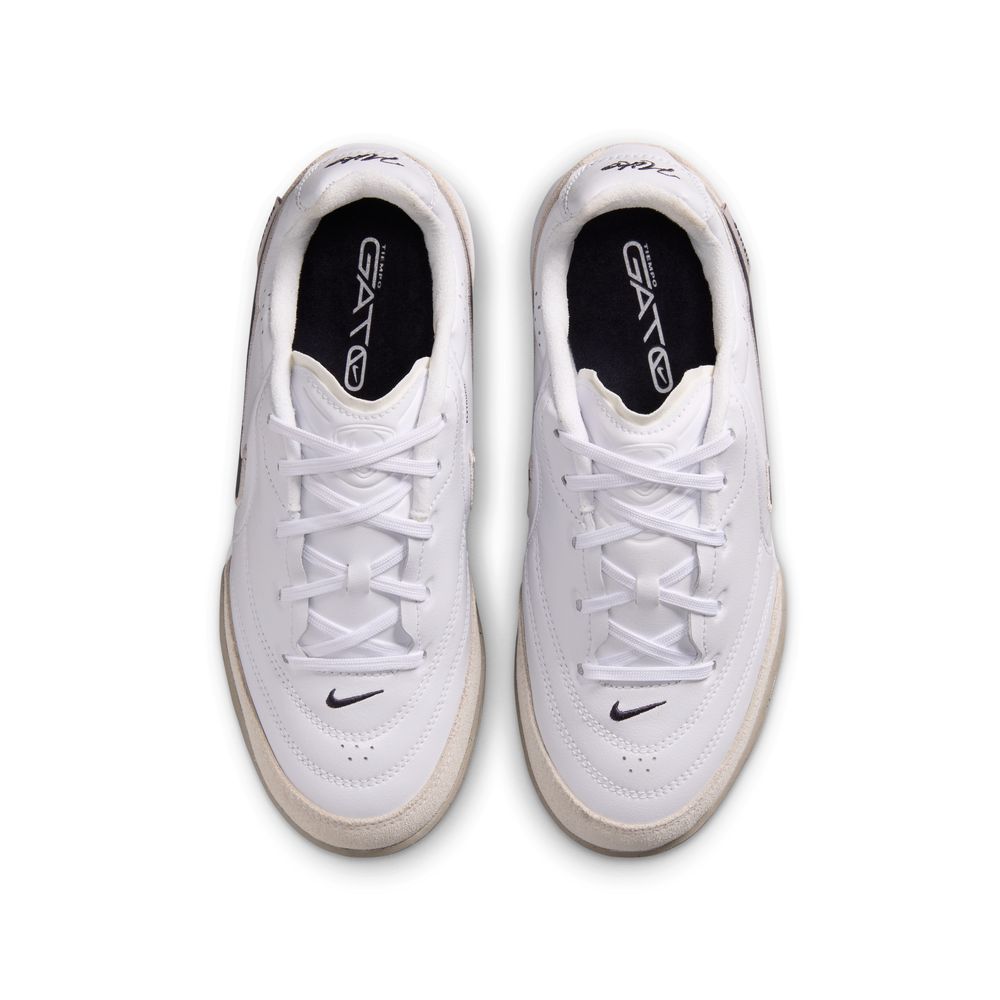 Nike Tiempo Streetgato IC Futsal Innendørs Fotballsko Barn Hvit/Grå