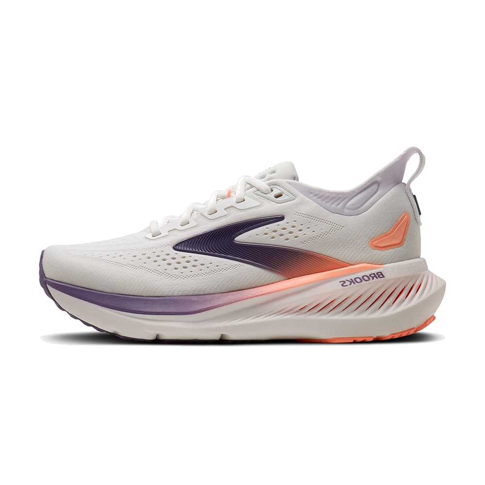 Brooks Glycerin 23 Løpesko Dame Hvit/Beige/Oransje