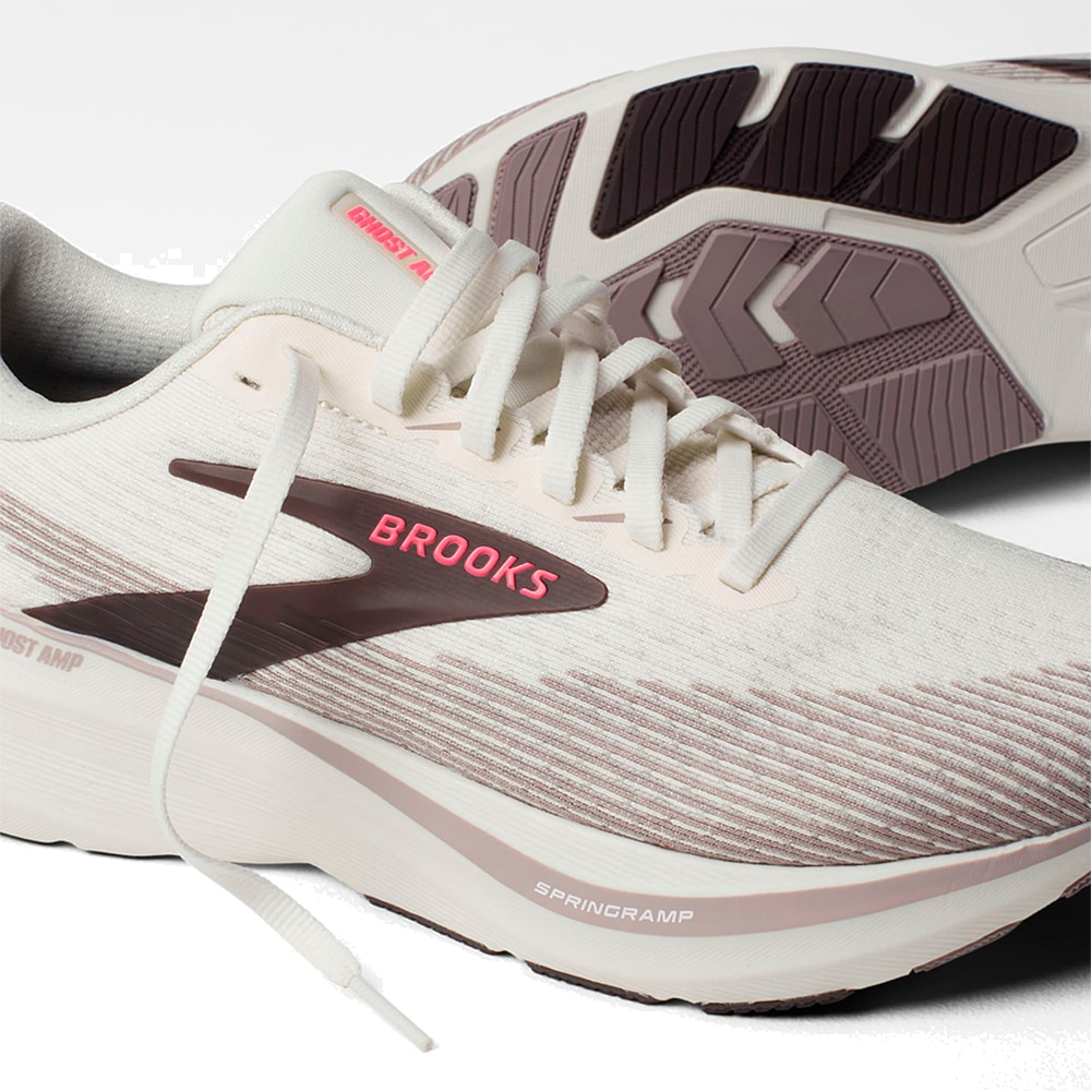 Brooks Ghost Amp Løpesko Dame Beige