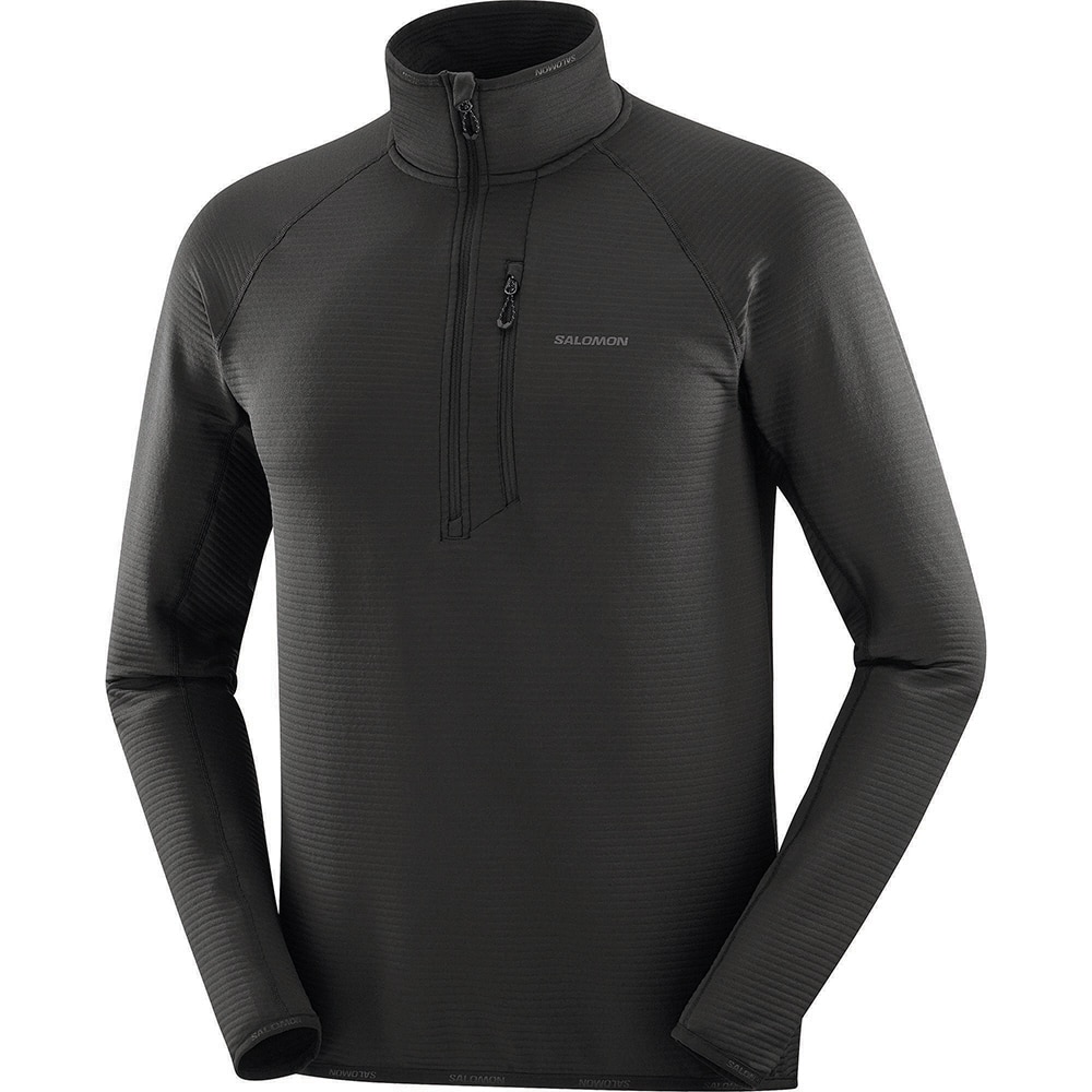 Salomon Essential Lightwarm Langermet Trøye Herre Sort
