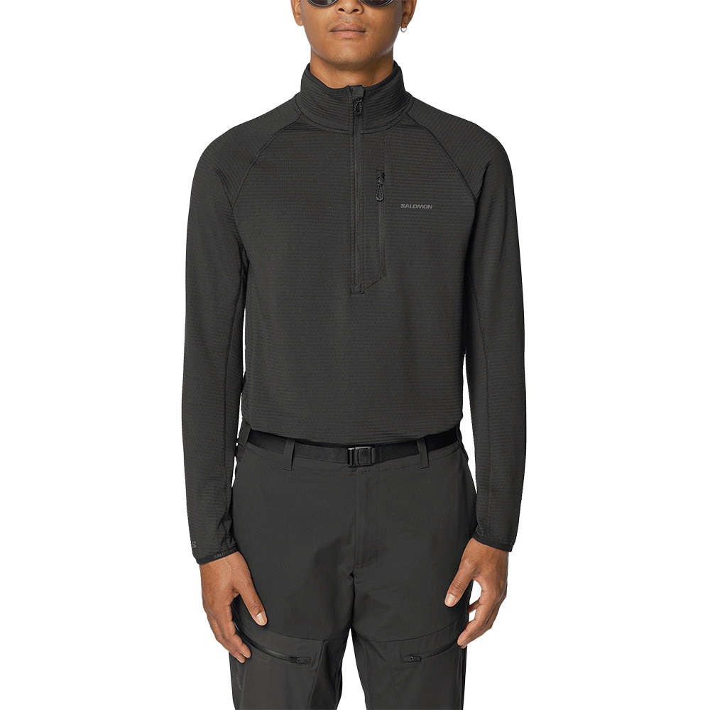 Salomon Essential Lightwarm Langermet Trøye Herre Sort