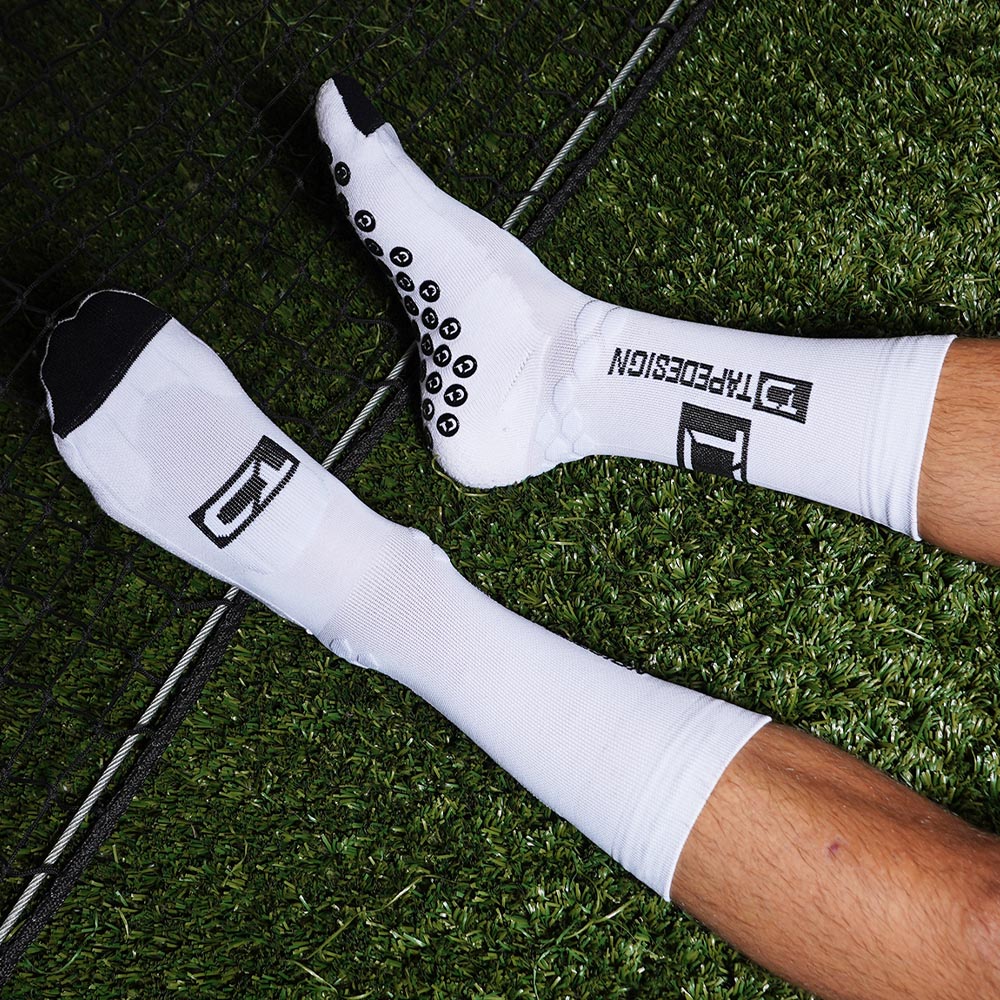 TAPEDESIGN Active Pro Grip Fotballstrømper Hvit