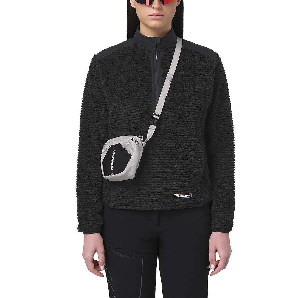 Salomon Thernova Fleece Langermet Trøye Dame Sort