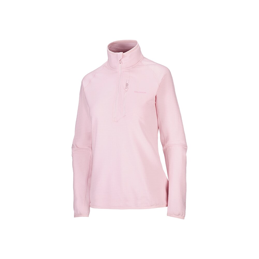 Salomon Essential Lightwarm Langermet Trøye Dame Rosa