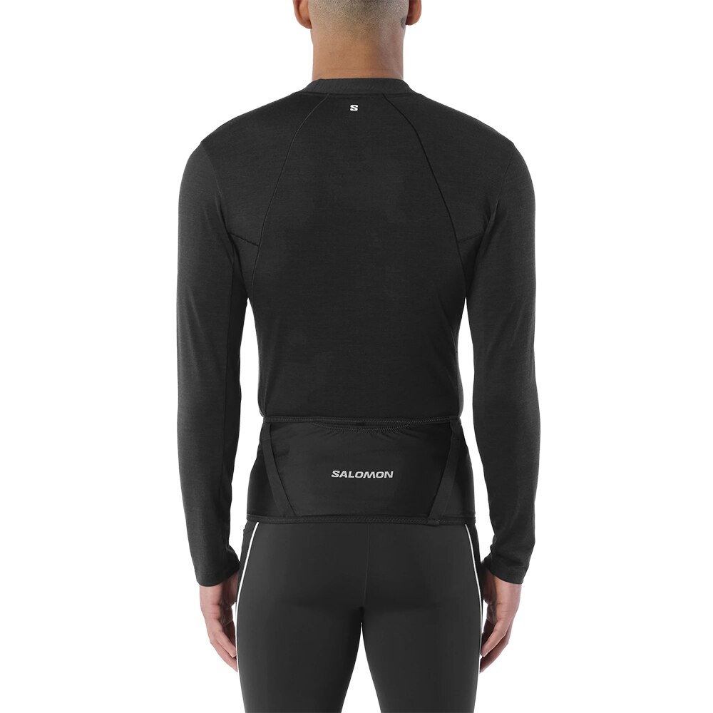 Salomon Sense Merino Langermet Trøye Herre Sort