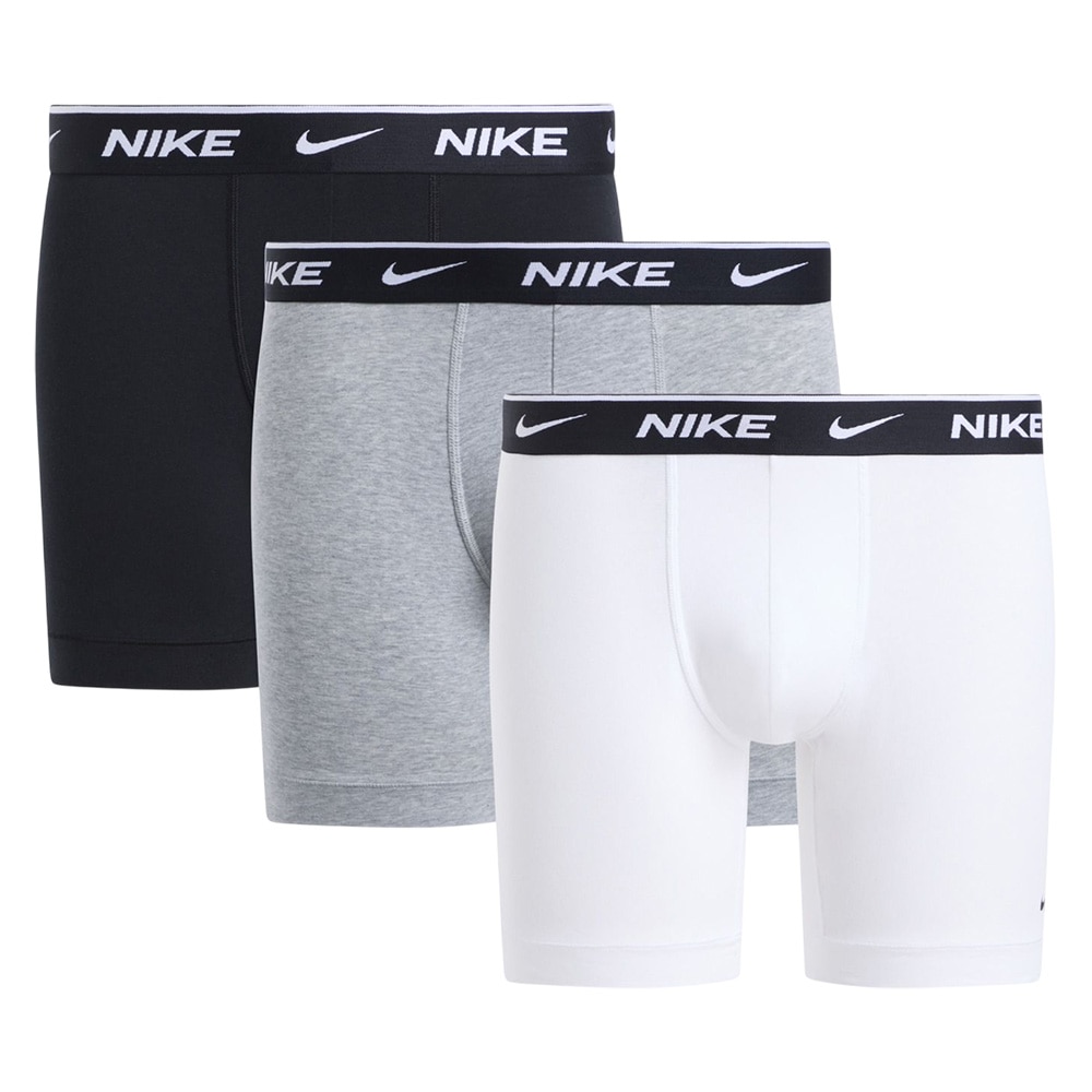 Nike Boxer Brief Cotton Stretch 3pk Hvit/Grå/Sort