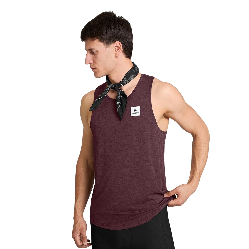 Saysky Clean Combat Pro Singlet Herre Burgunder