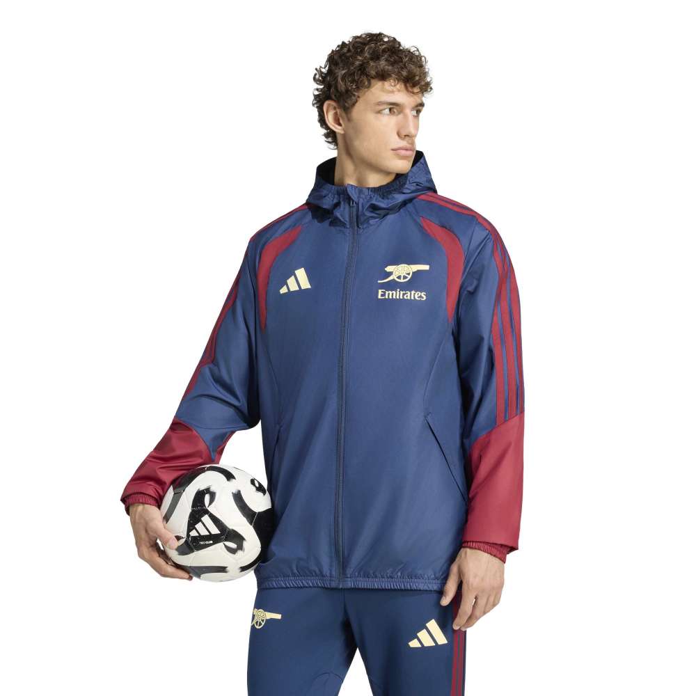 Adidas Arsenal Cup Tiro Allværsjakke 26/27 Marine/Rød