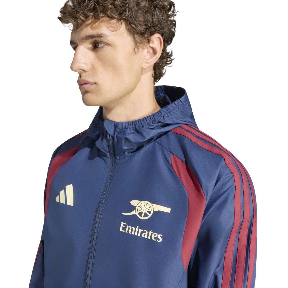 Adidas Arsenal Cup Tiro Allværsjakke 26/27 Marine/Rød