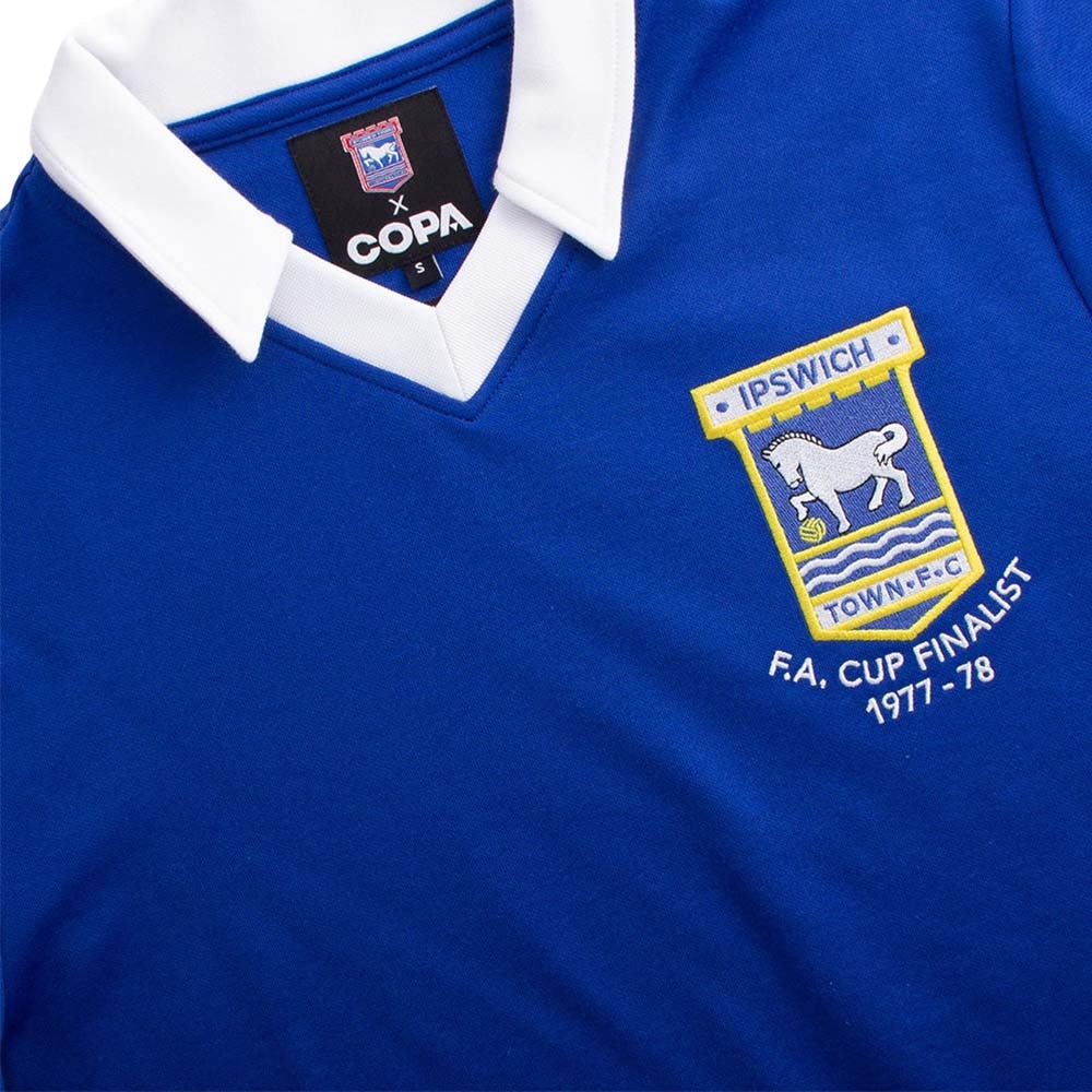 Copa Ipswich Town FC 1977-1978 Retro Fotballdrakt Hjemme