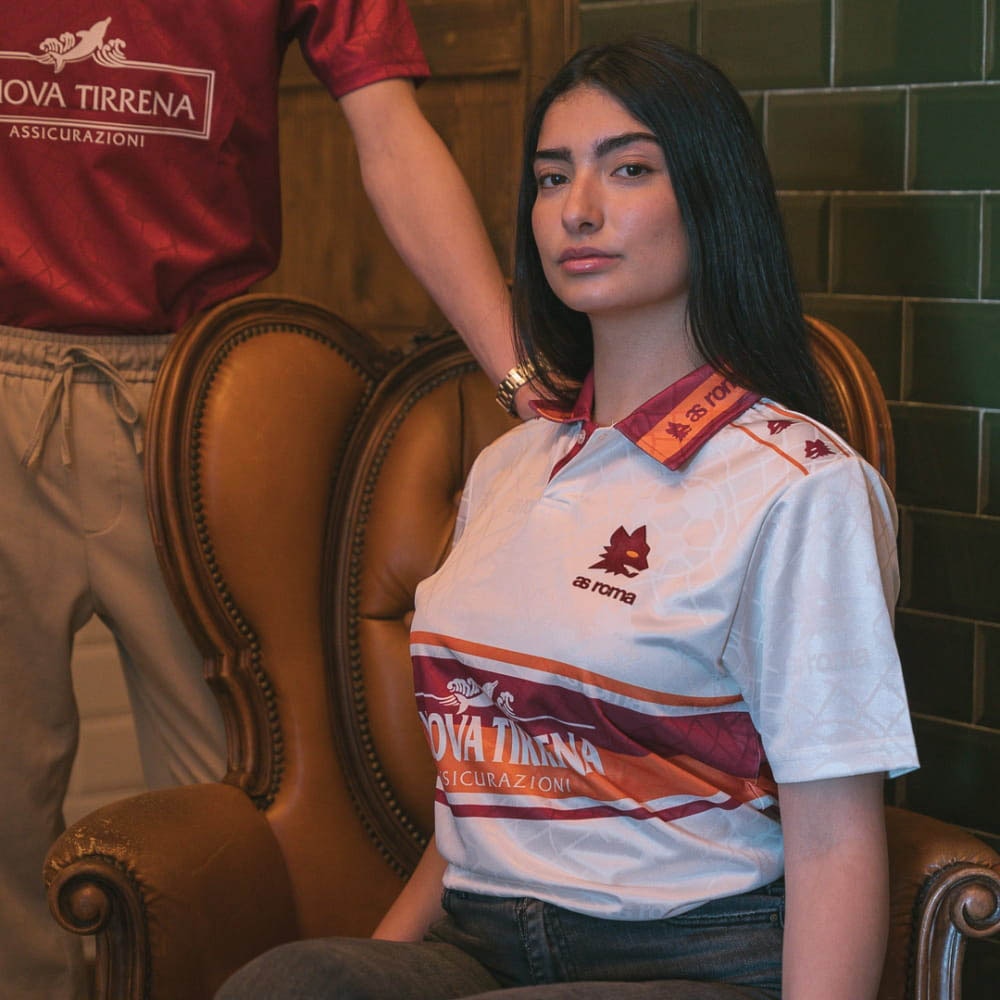 Copa AS Roma 1994-1995 Retro Fotballdrakt Borte