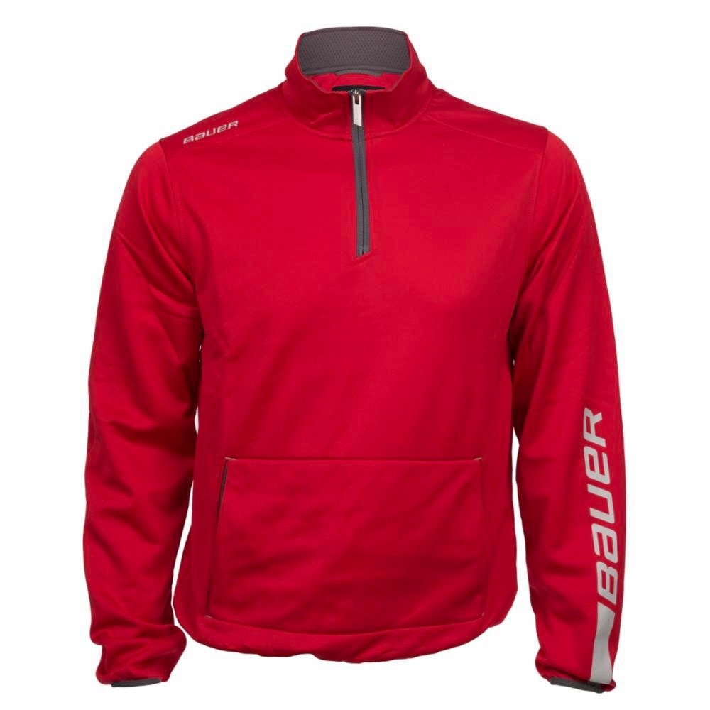 Bauer Team Half Zip Junior Genser Rød