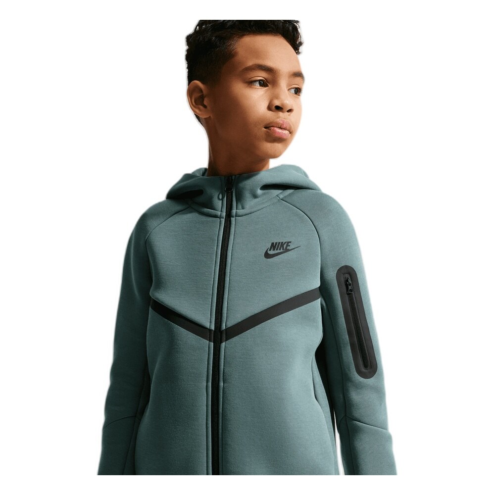 Nike Sportswear Tech Fleece Full-Zip Hettegenser Barn Turkis