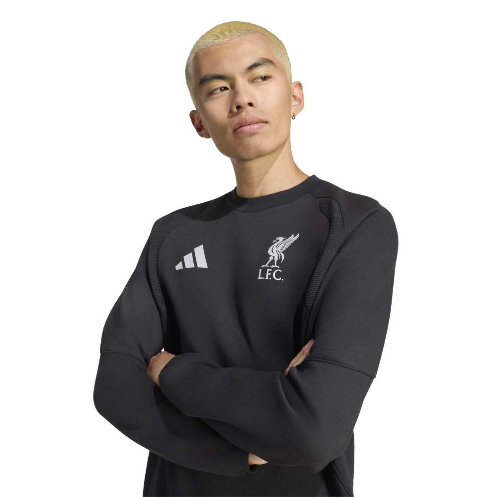 Adidas Liverpool FC Travel Crew Genser 26/27 Sort/Hvit