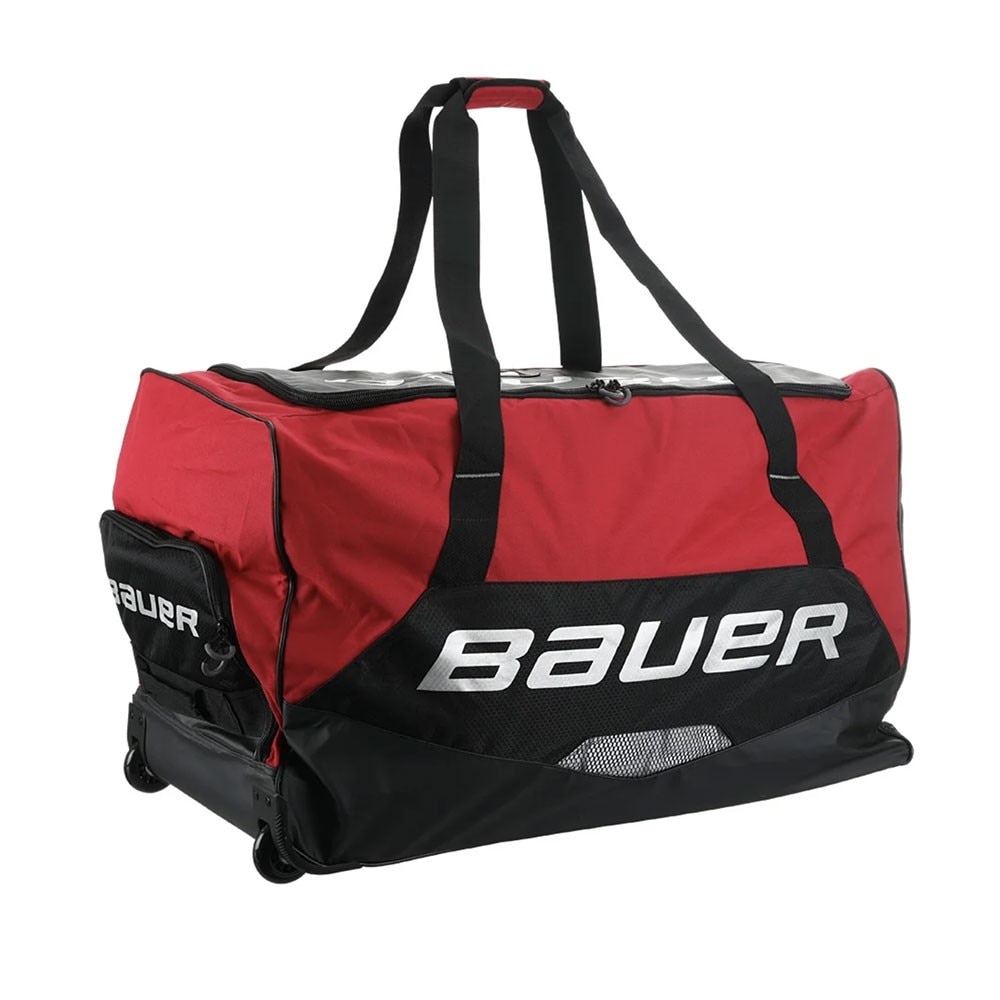 Bauer Premium Junior Hockeybag med hjul Rød