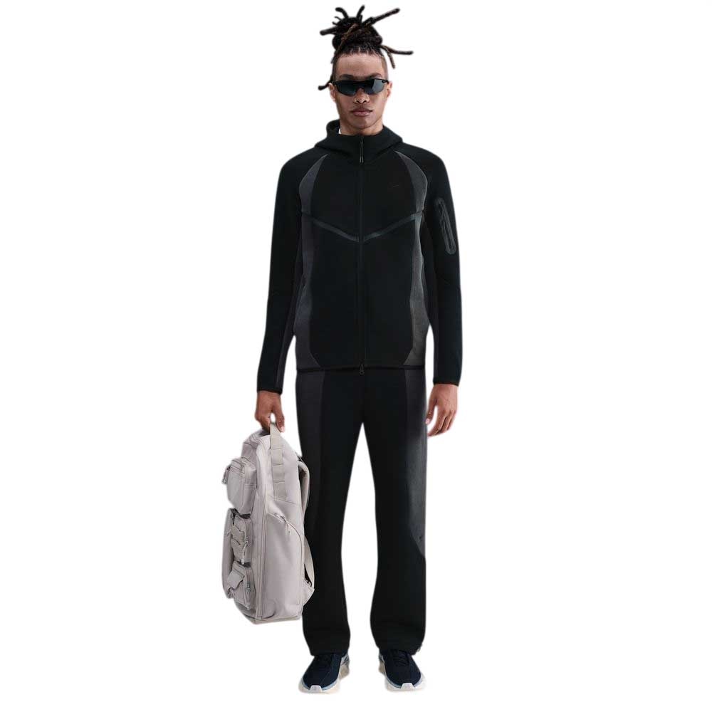 Nike Tech Fleece Pro Color-Block Fritidsjakke Sort/Grå