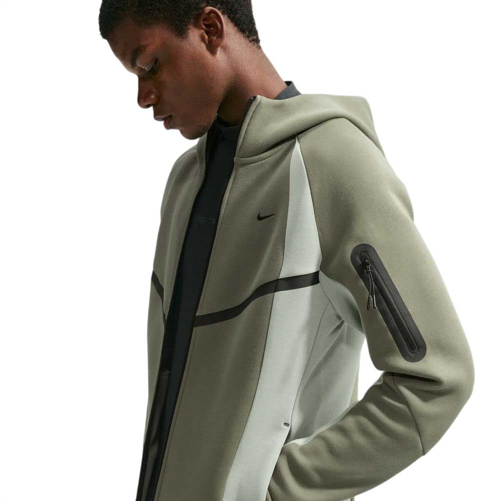 Nike Tech Fleece Pro Color-Block Fritidsjakke Grønn/Grå